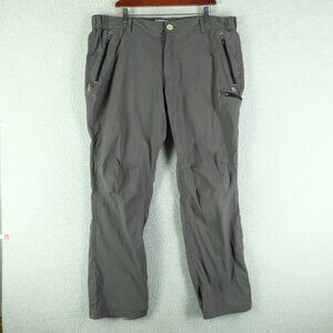 Craghoppers Pants Mens 42X32 Green Gray Hiking Lightweight Elastic Waist Outdoor